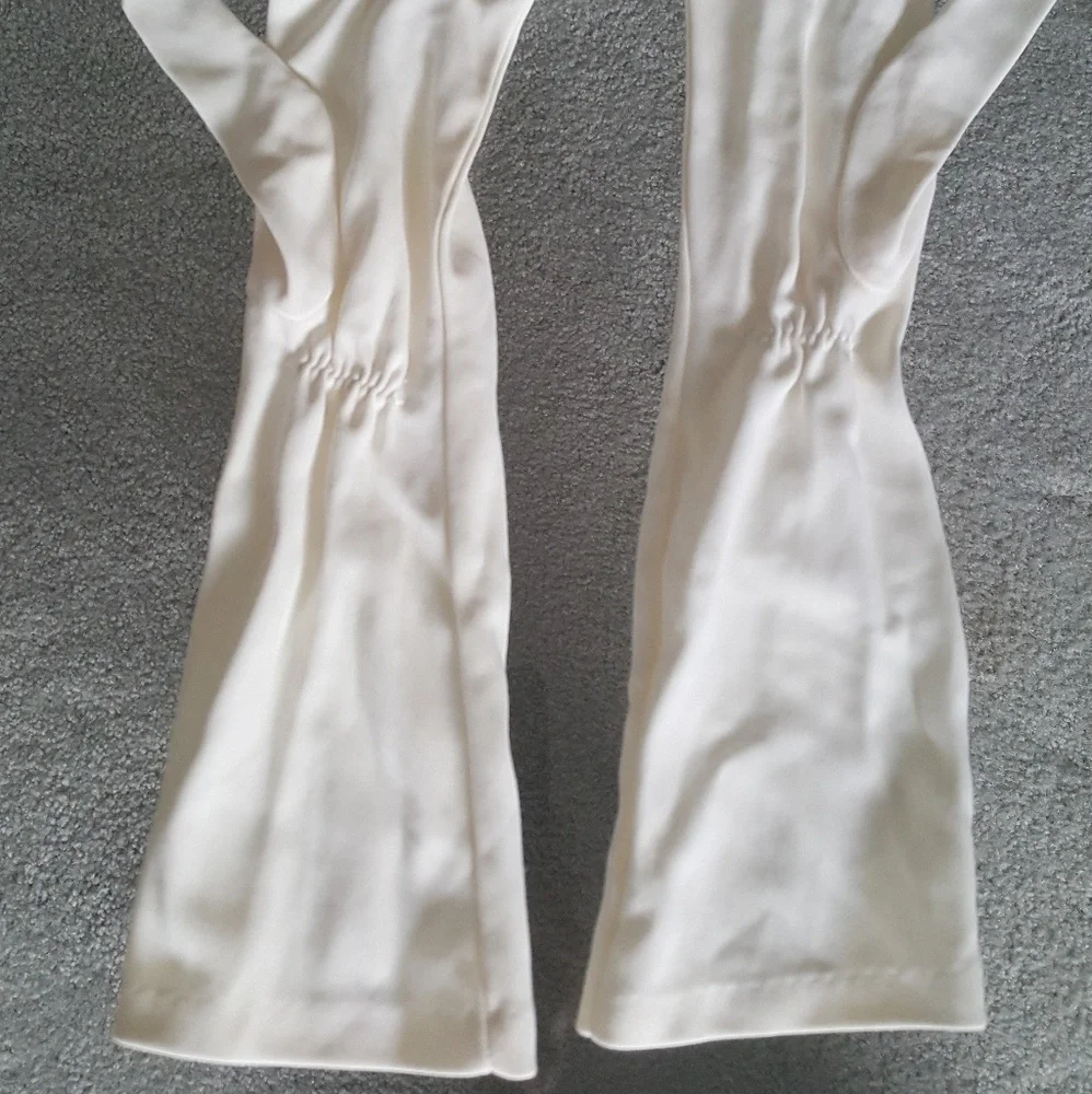 Vintage 60's elegant formal  long wedding gloves